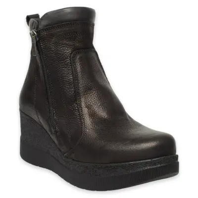 Mammamia D24Kb-4340 Günlük Dolgu Topuklu Siyah Kadın Bot - 1