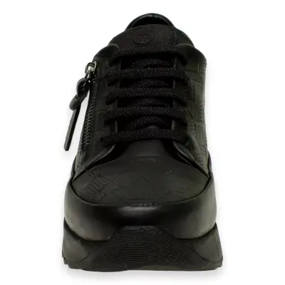 Mammamia D24Ya-3730Z Dolgu Topuklu Siyah Kadın Ayakkabı - 3