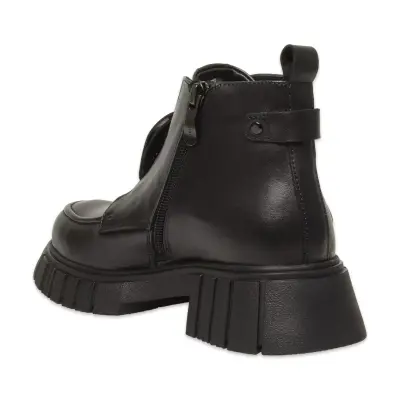 Mammamia D25Kb-1620 Günlük Siyah Kadın Bot - 4