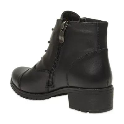 Mammamia D25Kb-1645 Günlük Topuklu Siyah Kadın Bot - 4