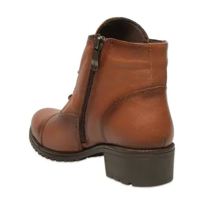 Mammamia D25Kb-1645 Günlük Topuklu Taba Kadın Bot - 4