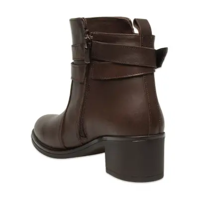 Mammamia D25Kb-1670 Günlük Topuklu Kahverengi Kadın Bot - 4