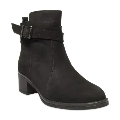 Mammamia D25Kb-1670 Günlük Topuklu Siyah Kadın Bot 