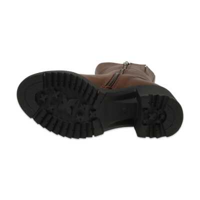 Mammamia D25Kb-1700 Günlük Topuklu Kahverengi Kadın Bot - 4