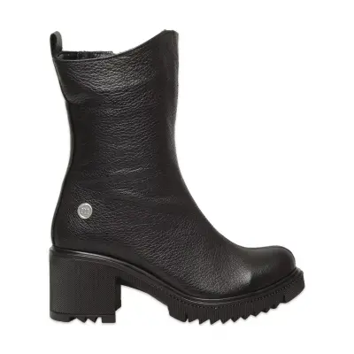 Mammamia D25Kb-1700 Günlük Topuklu Siyah Kadın Bot - Mammamia (1)