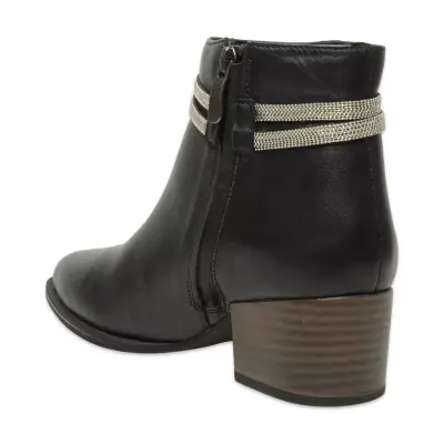 Mammamia D25Kb-4315 Günlük Topuklu Siyah Kadın Bot - 4