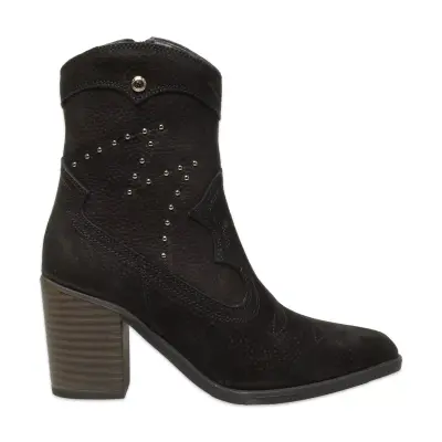 Mammamia D25Kb-4330 Günlük Topuklu Siyah Kadın Bot - Mammamia (1)