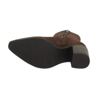 Mammamia D25Kb-4330 Günlük Topuklu Vizon Kadın Bot - 5