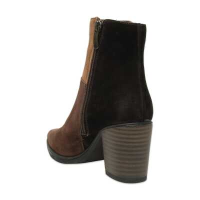 Mammamia D25Kb-4335 Günlük Topuklu Kahverengi Kadın Bot - 4