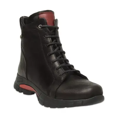 Mammamia D25Kb-4470 Günlük Nubuk Siyah Kadın Bot - 1