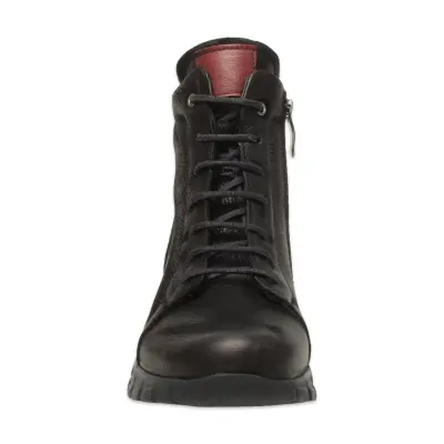 Mammamia D25Kb-4470 Günlük Nubuk Siyah Kadın Bot - 3