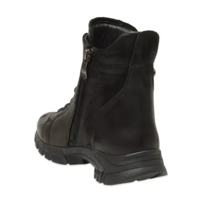 Mammamia D25Kb-4470 Günlük Nubuk Siyah Kadın Bot - 4