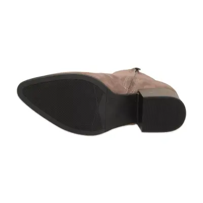 Mammamia D25Kb-4570 Günlük Topuklu Vizon Kadın Bot - 5