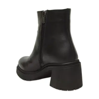 Mammamia D25Kb-8470 Günlük Topuklu Siyah Kadın Bot - 4