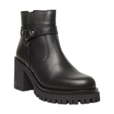 Mammamia D25Kb-8485 Günlük Topuklu Siyah Kadın Bot - 1