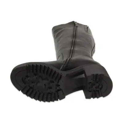 Mammamia D25Kc-2330 Kalin Topuklu Günlük Siyah Kadın Çizme - 5