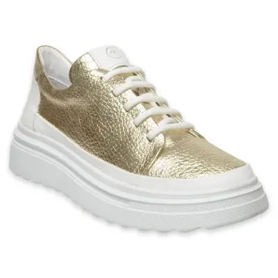 Mammamia D25Ya-3255 Günlük Sneakers Altın Kadın Spor Ayakkabı - 1