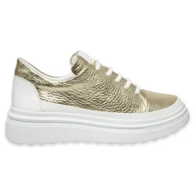 Mammamia D25Ya-3255 Günlük Sneakers Altın Kadın Spor Ayakkabı - 2