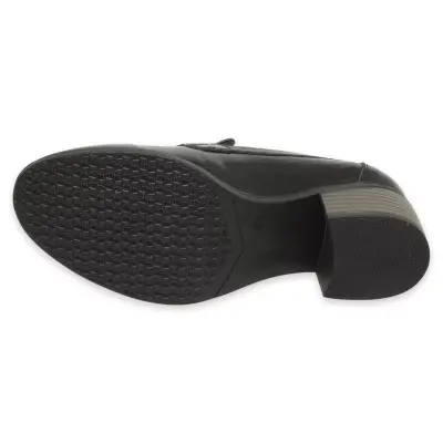 Mammamia D25Ya-3325 Günlük Kalin Topuklu Siyah Kadın Ayakkabı - 5