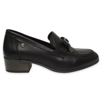 Mammamia D25Ya-3365 Günlük Kalin Topuklu Siyah Kadın Ayakkabı - 2