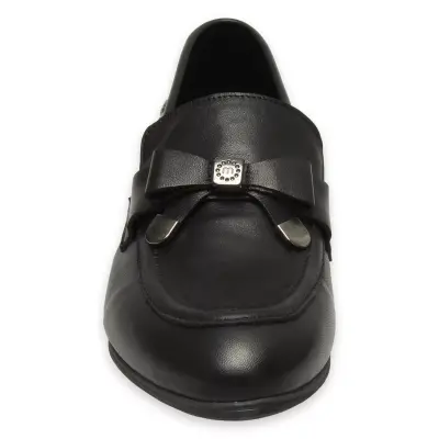 Mammamia D25Ya-3365 Günlük Kalin Topuklu Siyah Kadın Ayakkabı - 3