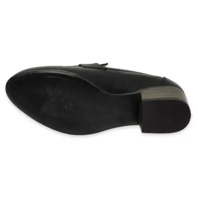 Mammamia D25Ya-3365 Günlük Kalin Topuklu Siyah Kadın Ayakkabı - 5