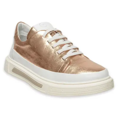 Mammamia D25Ya-3525 Günlük Sneakers Bronz Kadın Spor Ayakkabı 