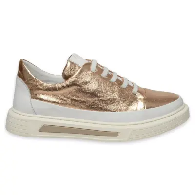 Mammamia D25Ya-3525 Günlük Sneakers Bronz Kadın Spor Ayakkabı - 2
