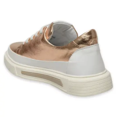 Mammamia D25Ya-3525 Günlük Sneakers Bronz Kadın Spor Ayakkabı - 4