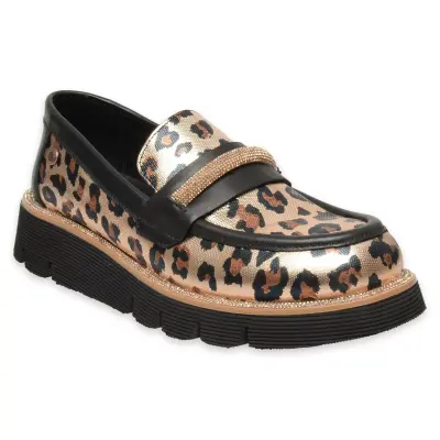 Mammamia D25Ya-3740Z Günlük Leopar Kadın Ayakkabı - 1