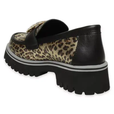 Mammamia D25Ya-3855Z Günlük Leopar Kadın Ayakkabı - 4