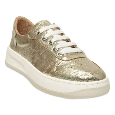 Mammamia D25Ya-435 Günlük Sneaker Altın Kadın Spor Ayakkabı - 1