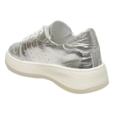 Mammamia D25Ya-435 Günlük Sneaker Gümüş Kadın Spor Ayakkabı - 4