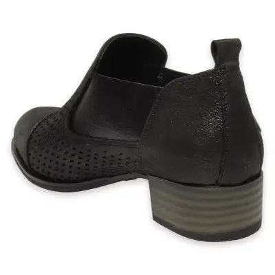 Mammamia D25Ya-7150 Günlük Kalin Topuklu Platin Kadın Ayakkabı - 4