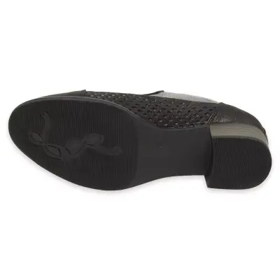 Mammamia D25Ya-7150 Günlük Kalin Topuklu Platin Kadın Ayakkabı - 5