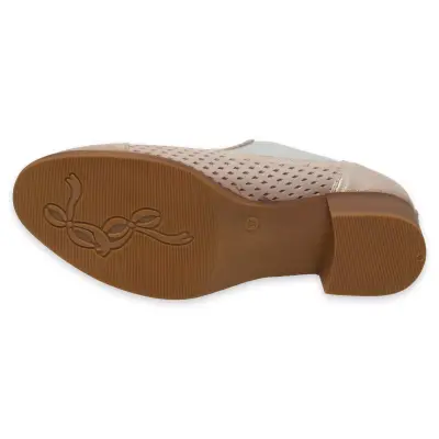 Mammamia D25Ya-7150 Günlük Kalin Topuklu Vizon Kadın Ayakkabı - 5