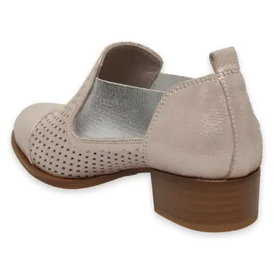 Mammamia D25Ya-7150 Günlük Kalin Topuklu Vizon Kadın Ayakkabı - 4