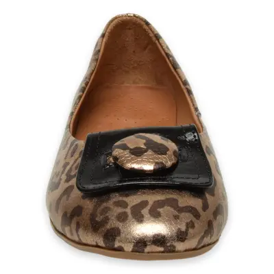 Mammamia D25Ya-7225 Günlük Leopar Kadın Babet - 3