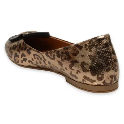 Mammamia D25Ya-7225 Günlük Leopar Kadın Babet - 4