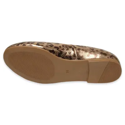 Mammamia D25Ya-7225 Günlük Leopar Kadın Babet - 5