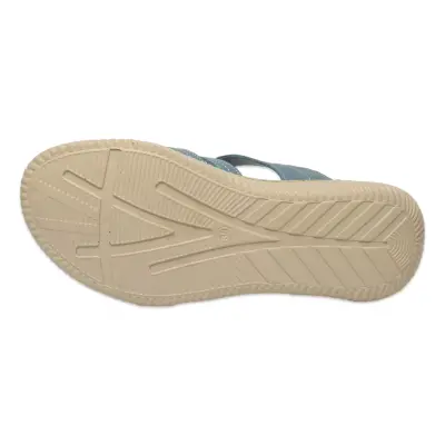 Mammamia D25Ys-2265Z Günlük Mavi Kadın Sandalet - 5