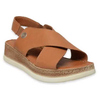 Mammamia D25Ys-2395 Günlük Taba Kadın Sandalet - 1
