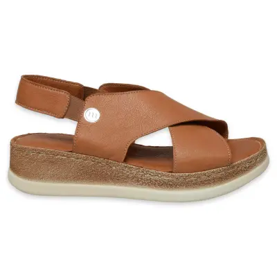 Mammamia D25Ys-2395 Günlük Taba Kadın Sandalet - 2