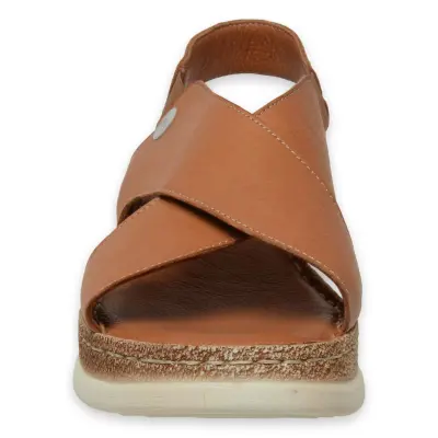 Mammamia D25Ys-2395 Günlük Taba Kadın Sandalet - 3