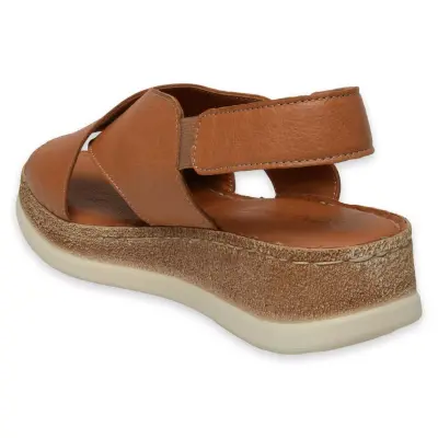 Mammamia D25Ys-2395 Günlük Taba Kadın Sandalet - 4
