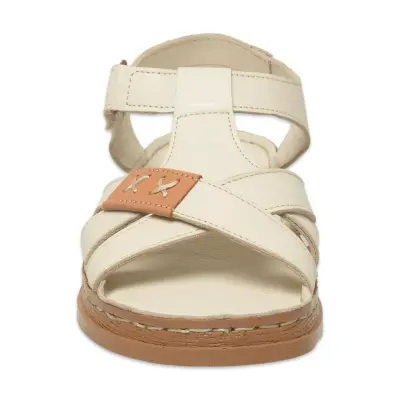 Mammamia D25Ys-2440 Günlük Krem Kadın Sandalet - 3