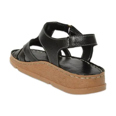 Mammamia D25Ys-2440 Günlük Siyah Kadın Sandalet - 4