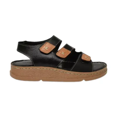 Mammamia D25Ys-2450Z Günlük Siyah Kadın Sandalet - Mammamia (1)