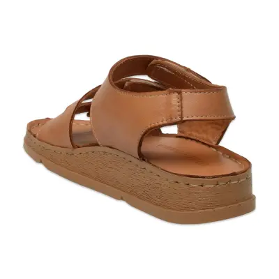 Mammamia D25Ys-2450Z Günlük Taba Kadın Sandalet - 4
