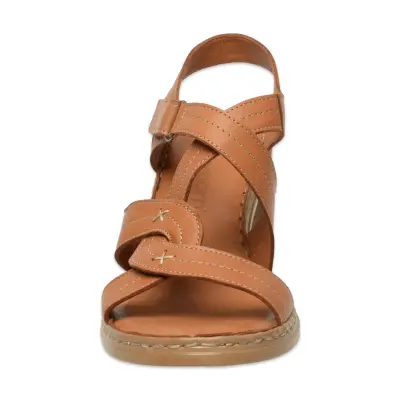 Mammamia D25Ys-2505 Günlük Topuklu Taba Kadın Sandalet - 3